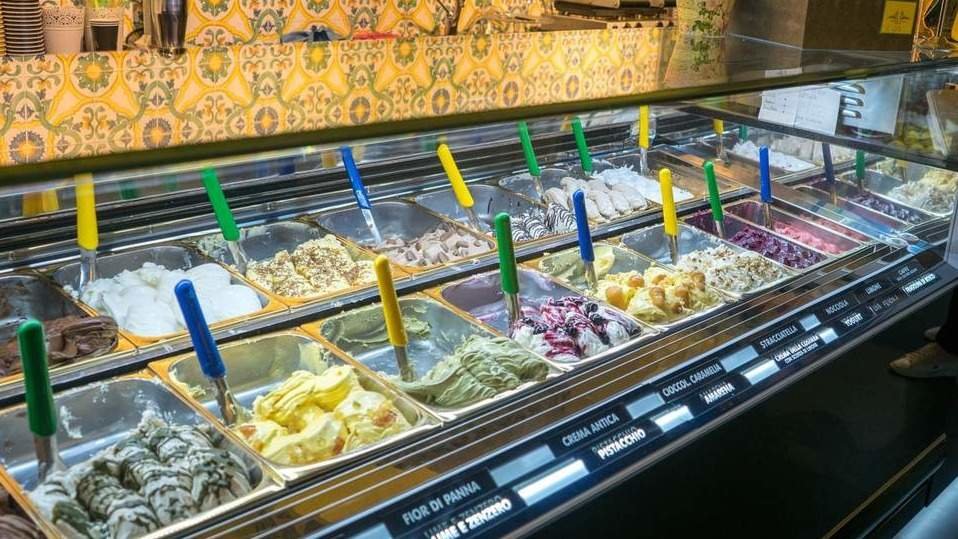 Vitrinas de helados.